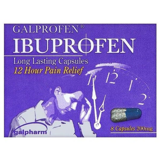 Galpharm Ibuprofen 200mg 8 Long Lasting Capsules