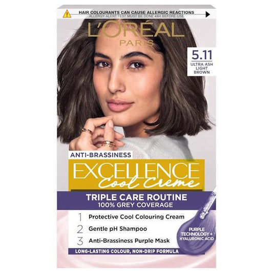 L'Oreal Excellence Cool Creme Triple Care Colour 5.11 Ultra Ash Light Brown