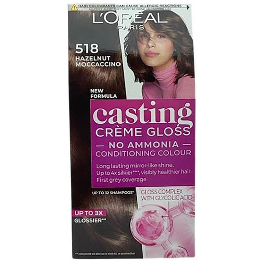 L'Oreal Casting Creme Gloss Hair Colour 518 Hazelnut Moccaccino