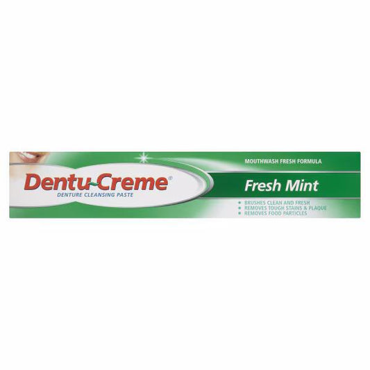 Dentu-Creme Denture Cleansing Paste Fresh Mint 75ml (Case of 12)