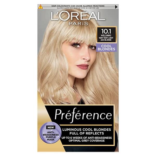 L'Oreal Preference Permanent Colour 10.1 Helsinki Very Very Light Ash Blonde