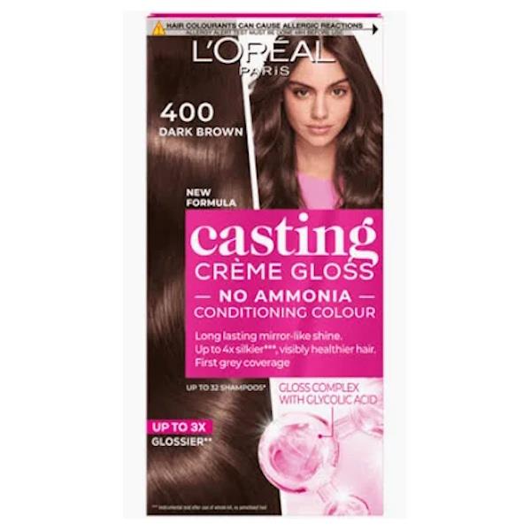 L'Oreal Casting Creme Gloss Semi-Permanent Hair Colour 400 Dark Brown
