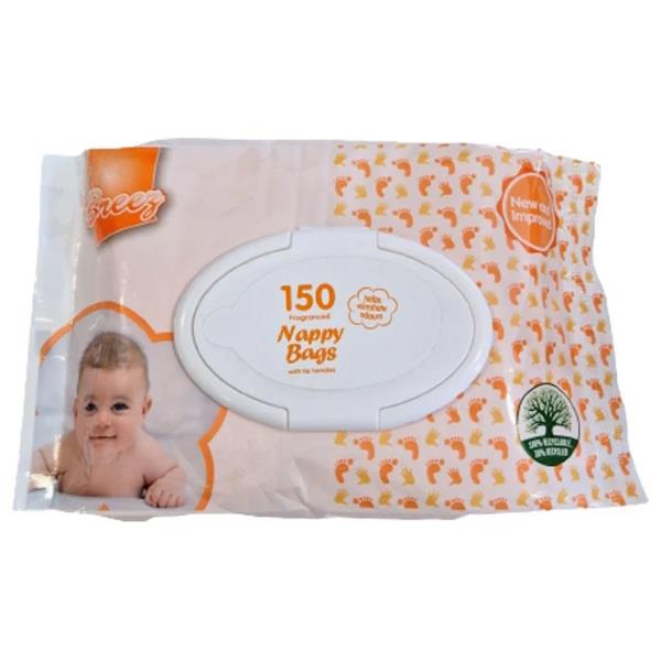 Breez 150 Fragranced Nappy Bags (Case of 16)