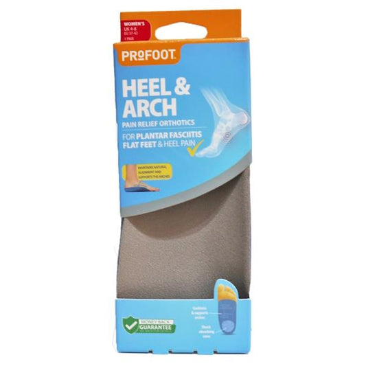 Profoot Heel & Arch Pain Relief Orthotics Women's 1 Pair