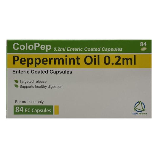 ColoPep Peppermint Oil 0.2ml 84 Enteric Coated Capsules (Case of 6)