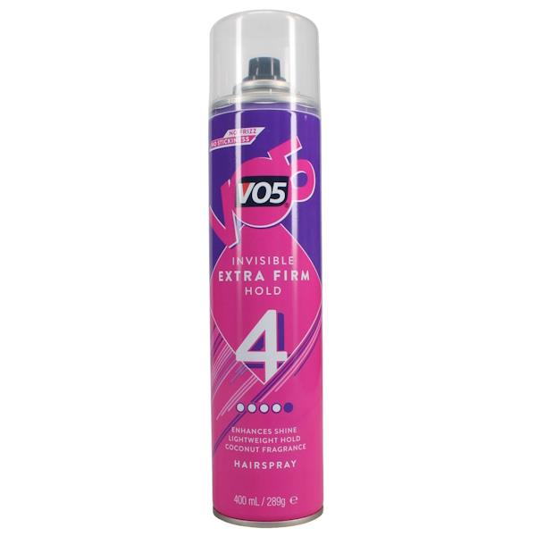 VO5 Invisible Extra Firm Hold Hairspray 400ml (Case of 6)