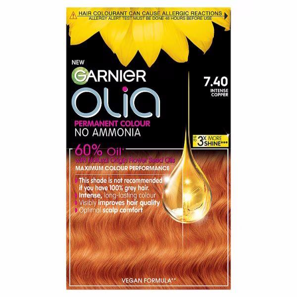 Garnier Olia Permanent Hair Colour 7.40 Intense Copper