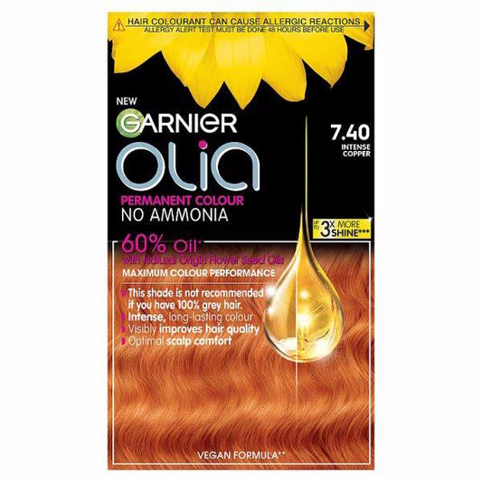 Garnier Olia Permanent Hair Colour 7.40 Intense Copper