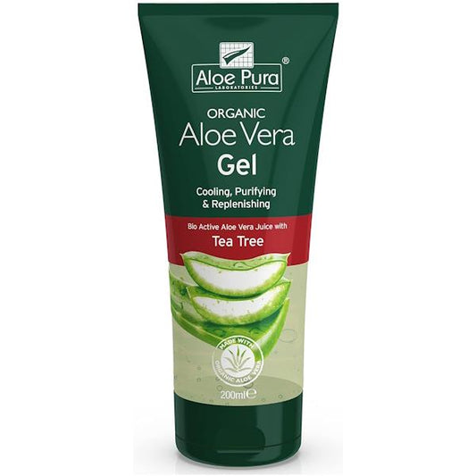 Aloe Pura Organic Aloe Vera Gel Tea Tree 200ml