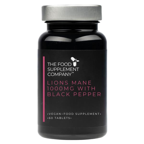 FSC Lions Mane 1000mg with Black Pepper 60 Tablets
