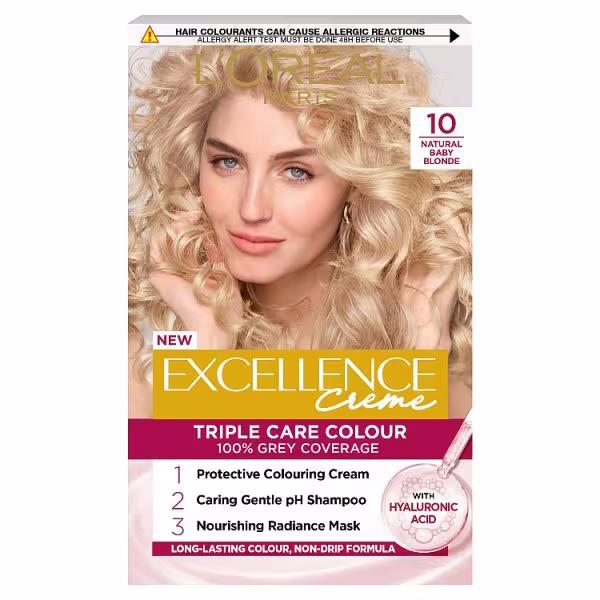 L'Oreal Excellence Creme Triple Care Colour 10 Natural Baby Blonde
