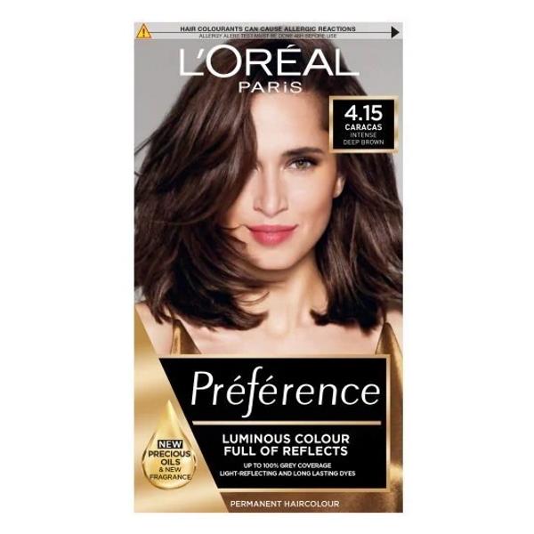 L'Oreal Preference Permanent Colour 4.15 Caracas Intense Deep Brown