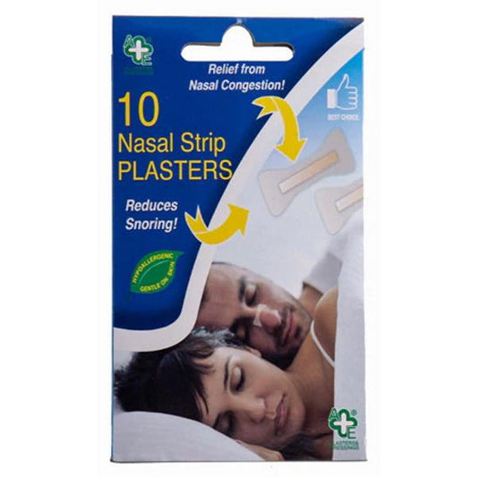 A&E 10 Snoring Nasal Strip Plasters (Case of 12)