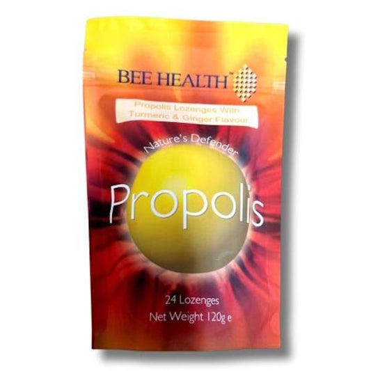 Bee Health Propolis 24 Turmeric & Ginger Flavour Lozenges 120g