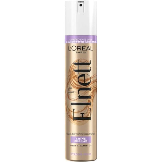 L'Oreal Elnett Hairspray Shine Dull Hair Strong Hold 75ml