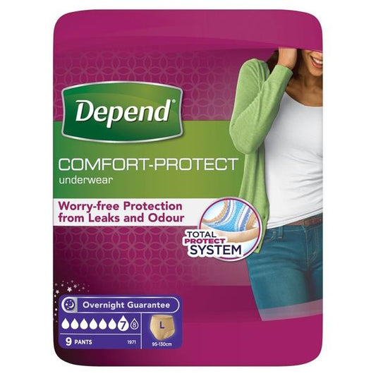 Depend Comfort Protect Underwear For Women L 27 Pants