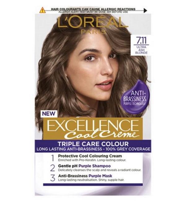 L'Oreal Excellence Cool Creme Triple Care Colour 7.11 Ultra Ash Blonde