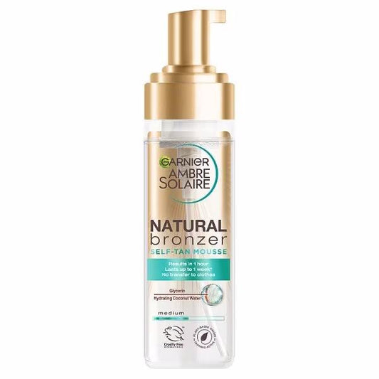 Garnier Ambre Solaire Natural Bronzer Self-Tan Mousse Medium 200ml