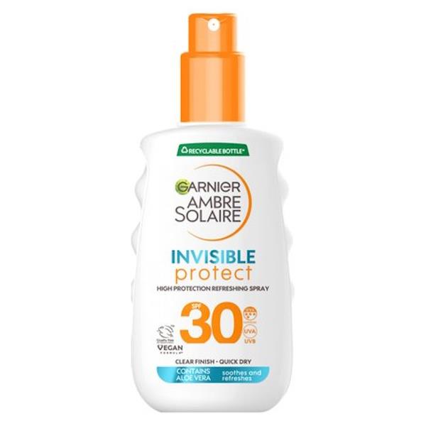 Garnier Ambre Solaire Invisible Protect Refresh SPF30 Sun Protection Spray 150ml