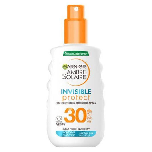 Garnier Ambre Solaire Invisible Protect Refresh SPF30 Sun Protection Spray 150ml