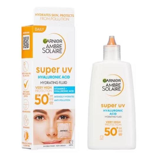 Garnier Ambre Solaire Super UV Hyaluronic Acid Hydrating Fluid SPF50+ 40ml