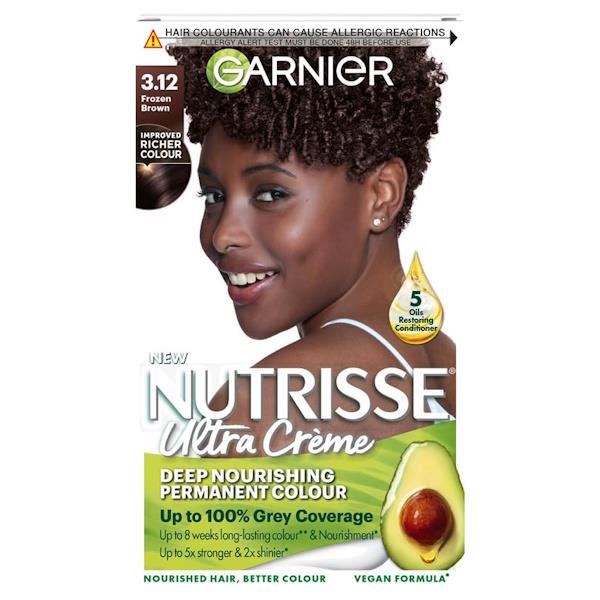 Garnier Nutrisse Creme Permanent Colour 3.12 Frozen Brown