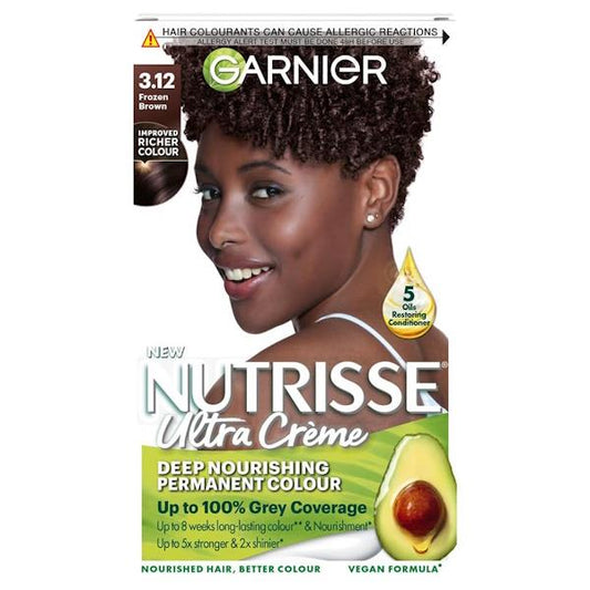 Garnier Nutrisse Creme Permanent Colour 3.12 Frozen Brown