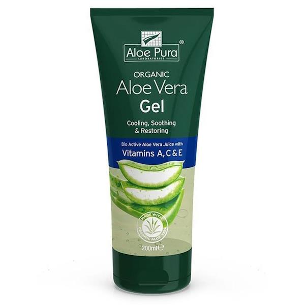 Aloe Pura Organic Aloe Vera Gel Vitamins A, C & E 200ml