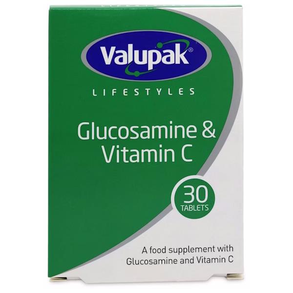 Valupak Glucosamine & Vitamin C 30 Tablets Blister Pack