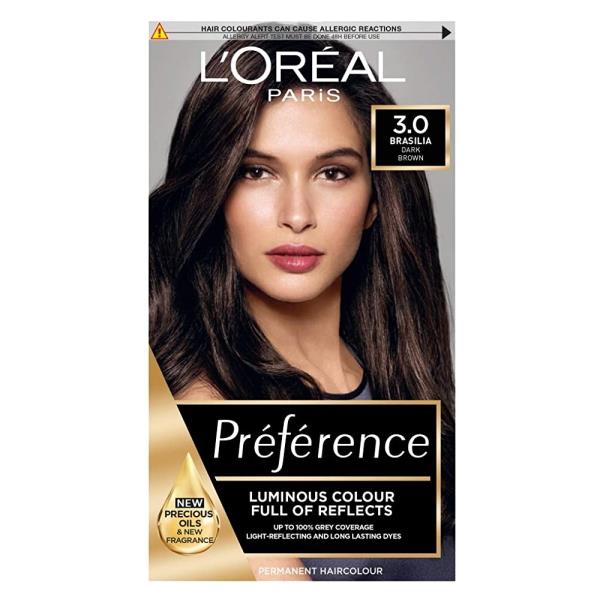 L'Oreal Preference Permanent Colour 3.0 Brasilia Dark Brown