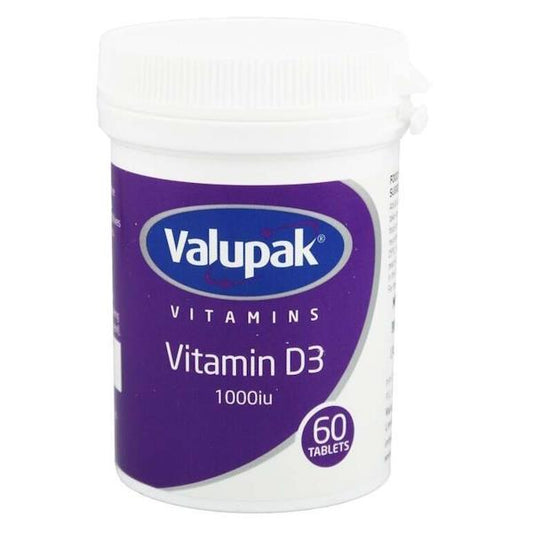 Valupak Vitamins Vitamin D3 1000iu 60 Tablets