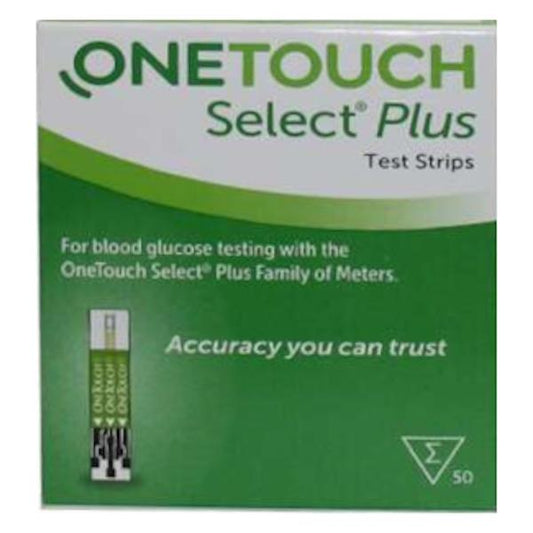 Onetouch Select Plus 50 Blood Glucose Test Strips