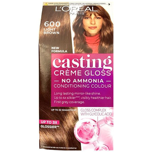 L'Oreal Casting Creme Gloss Semi-Permanent Hair Colour 600 Light Brown