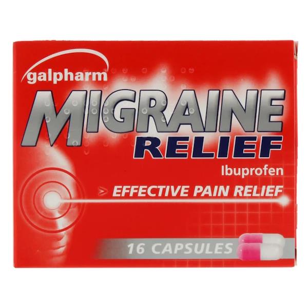 Galpharm Ibuprofen Migraine Relief 16 Capsules