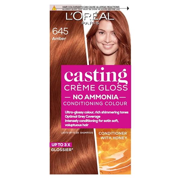 L'Oreal Casting Creme Gloss Semi-Permanent Hair Colour 645 Amber