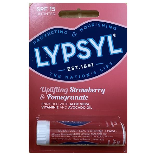 Lypsyl Uplifting Strawberry & Pomegranate SPF15 Untinted 4.6g