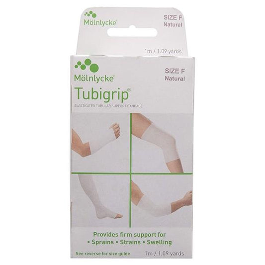 Tubigrip Elasticated Tubular Bandage Size F Natural 1 Metre