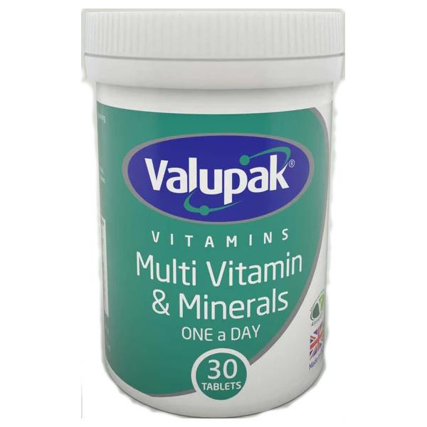 Valupak Multivitamin & Minerals 30 OAD Tablets