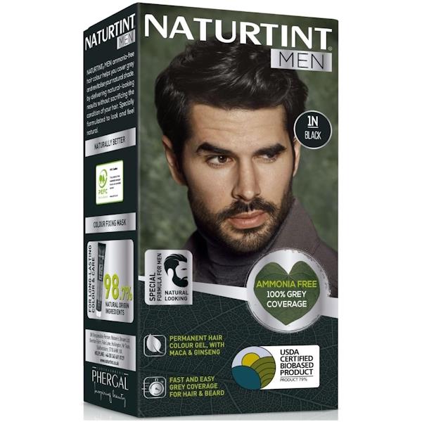 Naturtint Men Hair Colour Gel 1N Black