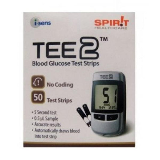 Tee2 Blood Glucose Test Strips 50 Strips