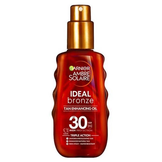Garnier Ambre Solaire Ideal Bronze SPF30 Tan Enhancing Protection Oil 150ml
