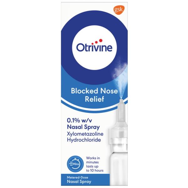 Otrivine Blocked Nose Relief Metered-Dose Nasal Spray 10ml