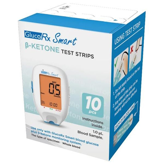 GlucoRx Smart 10 B-Ketone Test Strips (No VAT)