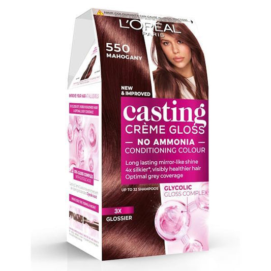 L'Oreal Casting Creme Gloss Semi-Permanent Hair Colour 550 Mahogany