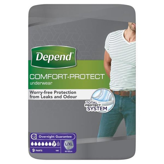 Depend Comfort Protect Underwear For Men L/XL 27 Pants
