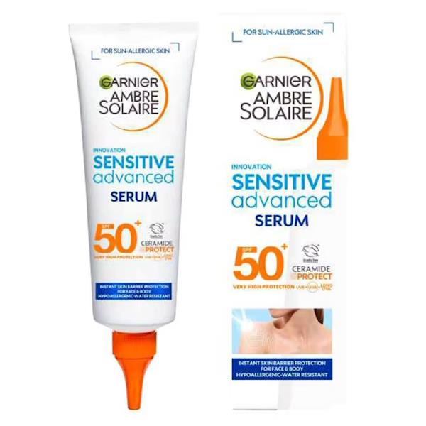 Garnier Ambre Solaire Sensitive Advanced SPF50+ Face & Body Serum 125ml