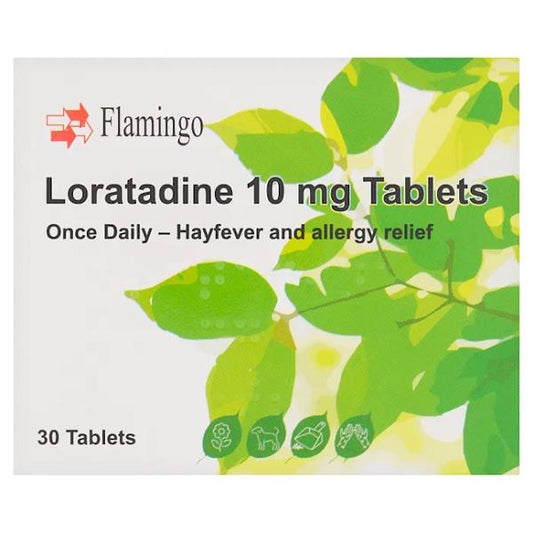 Flamingo Hayfever & Allergy Relief Loratadine 10mg 30 Tablets