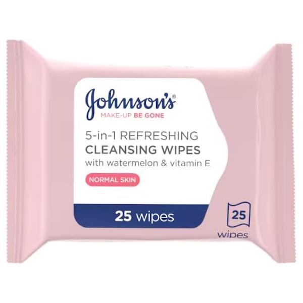 Johnson's Make-Up Be Gone 5in1 Refreshing 25 Cleansing Wipes