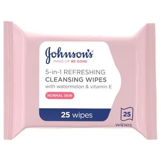 Johnson's Make-Up Be Gone 5in1 Refreshing 25 Cleansing Wipes