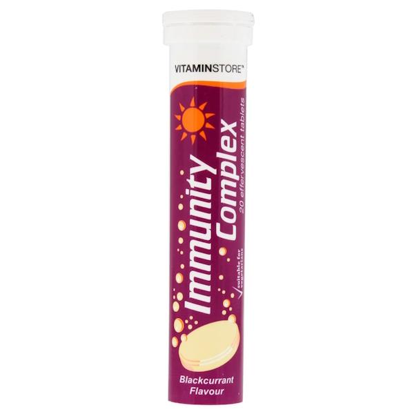 Vitamin Store Immunity Complex 20 Blackcurrant Effervescent Tablets